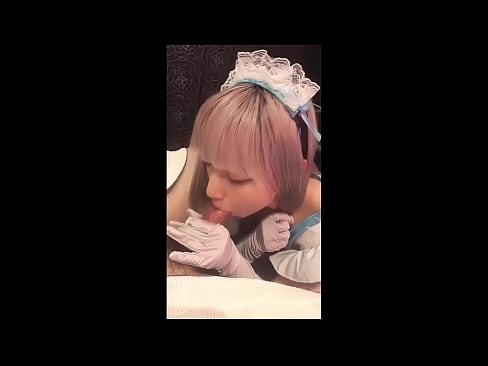 ❤️ Японський ідол [маюка], французький костюм покоївки, частина 1, мінет і дрочка з лосьйоном ❤❌ Російське порно у нас ❌