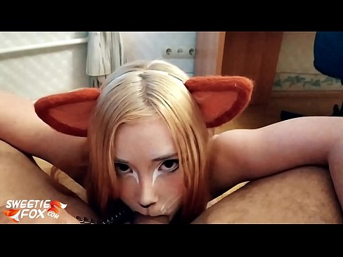❤️ Кіцуне ковтає член і кончить в рот ❤❌ Російське порно у нас ❌